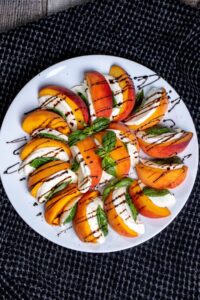 Fresh Peach Caprese Salad