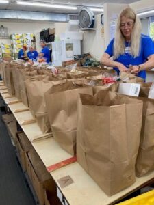 McGregor Baptist Church food pantry distribution