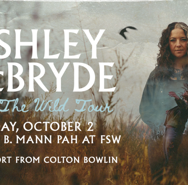 Ashley McBryde Into The Wild Tour poster for Barbara B. Mann PAH at FSW, October 2