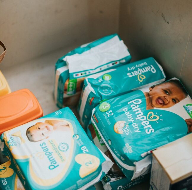 A pack of diapers. Photo: Nathan Dumlao / Unsplash