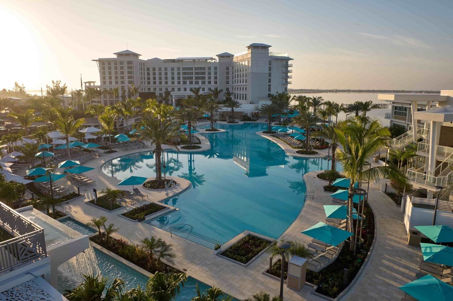 Sunseeker Resort at sunrise on Charlotte Harbor